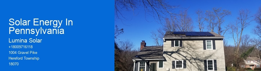 Solar Energy In Pennsylvania