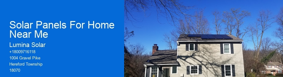 Solar Panels For Home Near Me